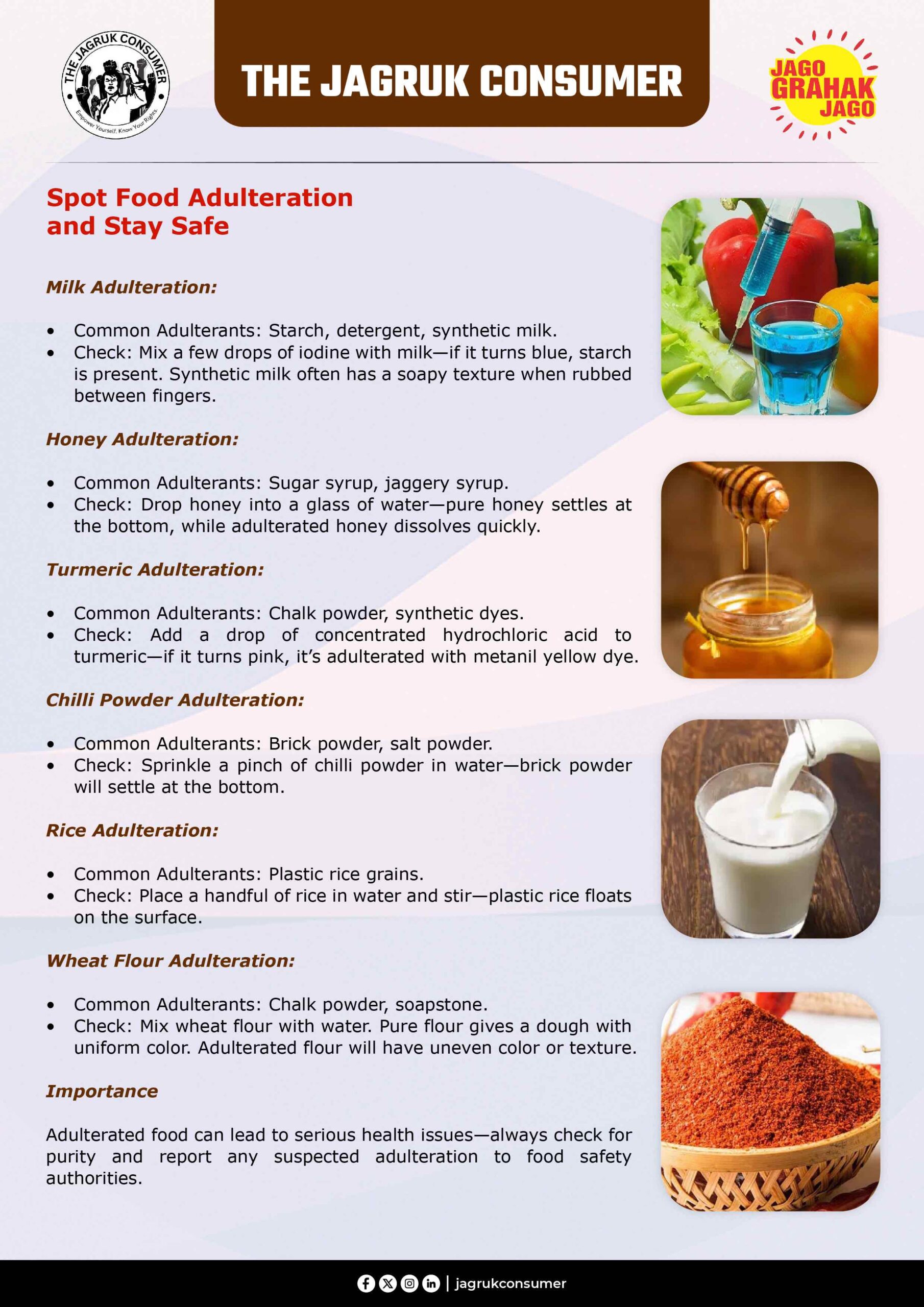 Spot Food Adulterationand Stay Safe